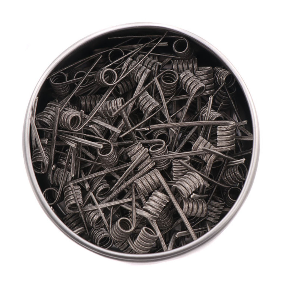 Clapton Wire Pre Built - Mới XFKM 100 Cái/hộp NI80/A1/SS316L Ngoài