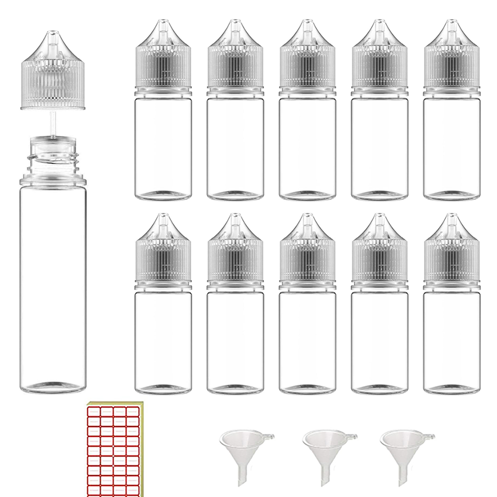 Vaping Area - 30ml-120ml Plastic Empty Dropper Bottles E-Liquid