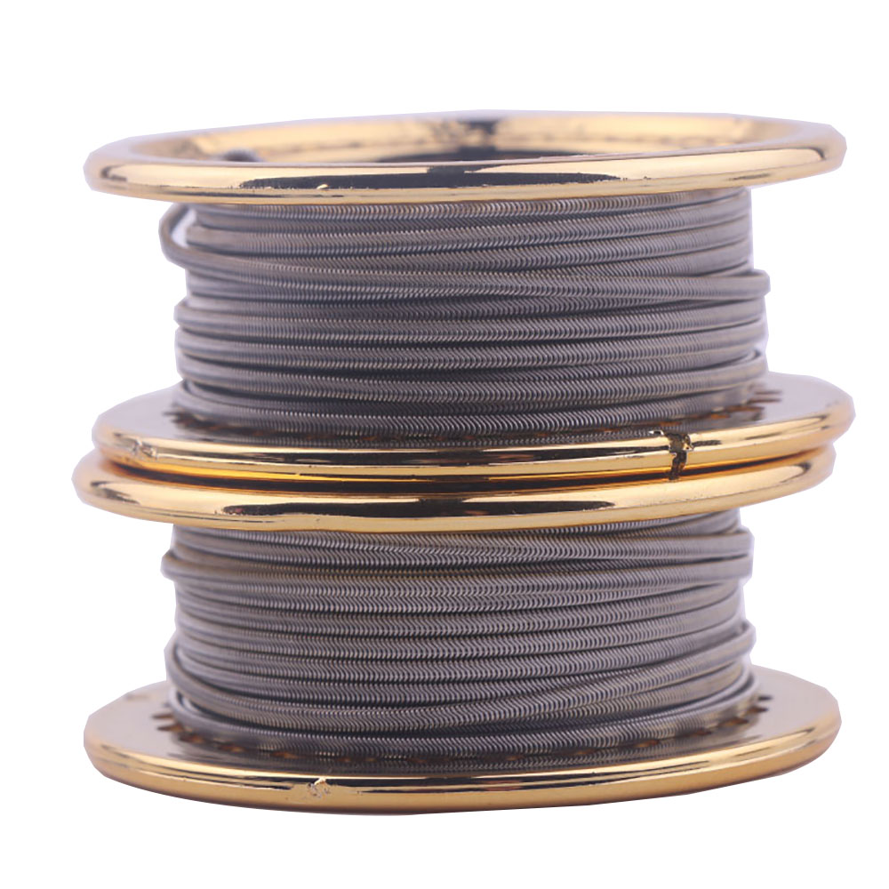 XFKM 5M/Cuộn NI80/A1/SS316L Ng - đánh giá và giá Clapton Wire Pre Built