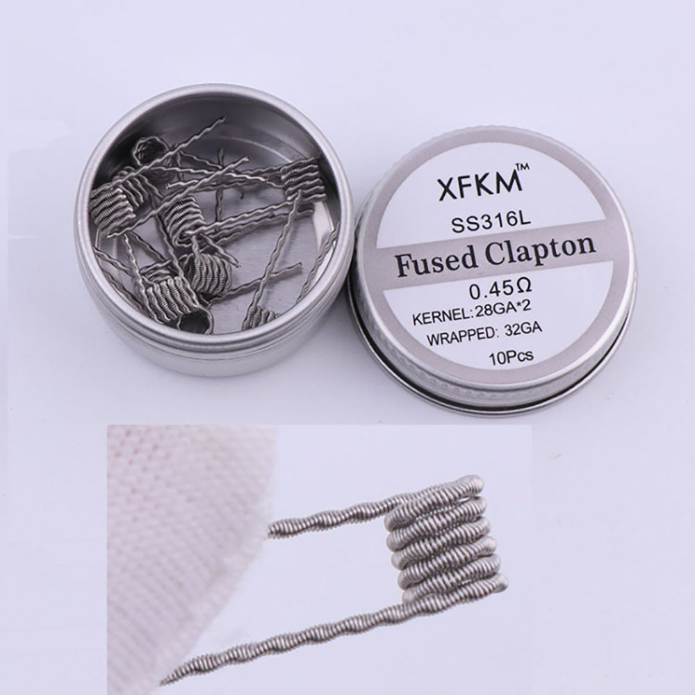 SS316L 10Pcs/Box Prebuilt Coil - đánh giá và giá Clapton Wire Pre Built