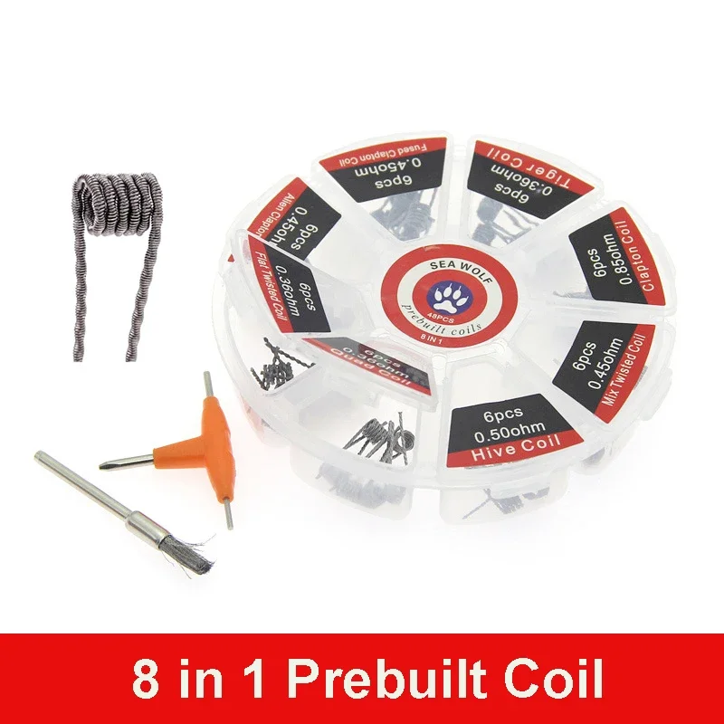 Prebuilt Coil 8 Types Alien Cl - đánh giá và giá Clapton Wire Pre Built