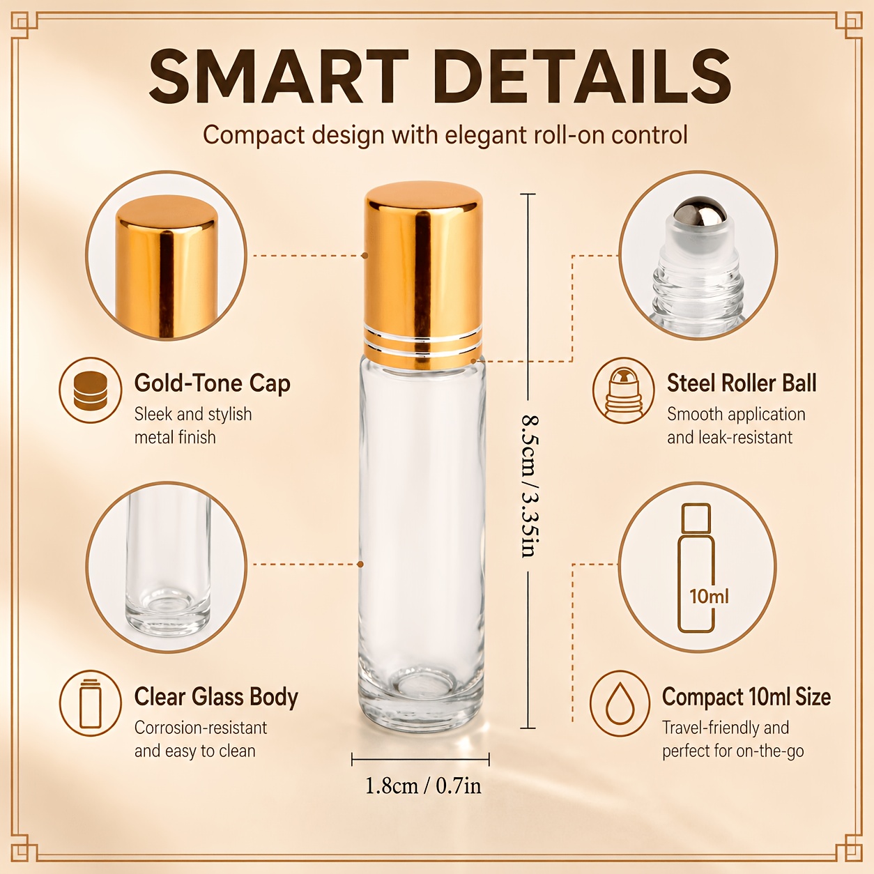 7/14pcs Glass Roll on Bottle 1 - đánh giá và giá Juice Bottle Dropper