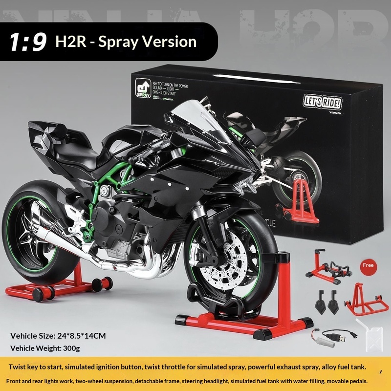 Kawasaki Ninja H2R 1:9 Scale D - đánh giá và giá Battery Case Storage
