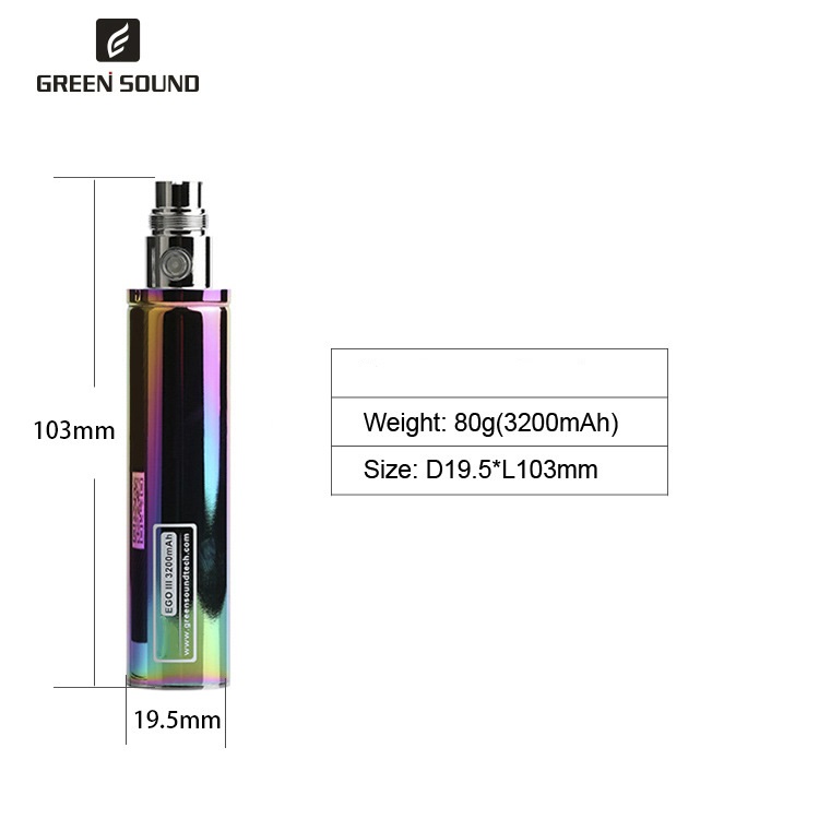 GS Ego 3 III 3200mAh Battery V - đánh giá và giá Vape Accessory