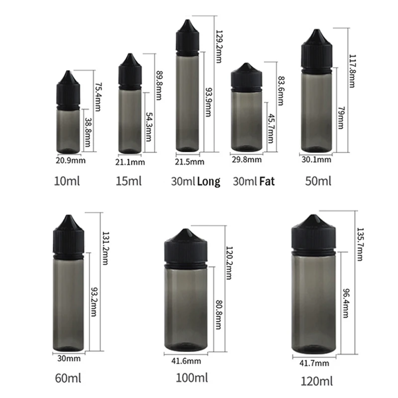 5Pcs 10/15/30/60/100/120ml Bla - đánh giá và giá Juice Bottle Dropper