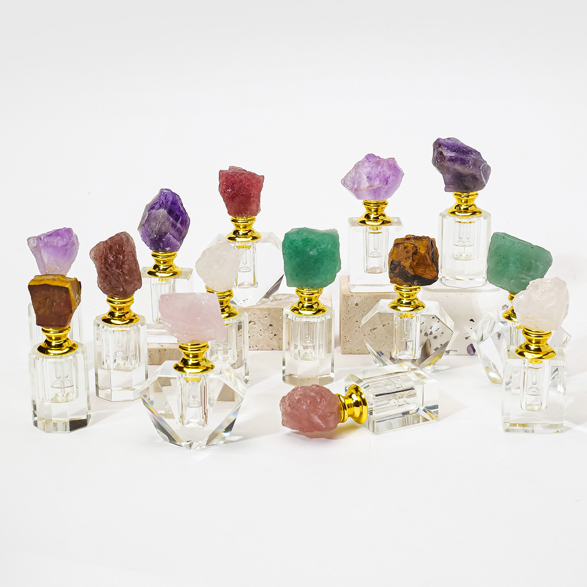 1PC Natural Amethyst Crystal C - đánh giá và giá Juice Bottle Dropper