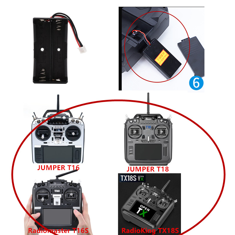 Radiomaster TX16S Radioking TX - đánh giá và giá Battery Case Storage
