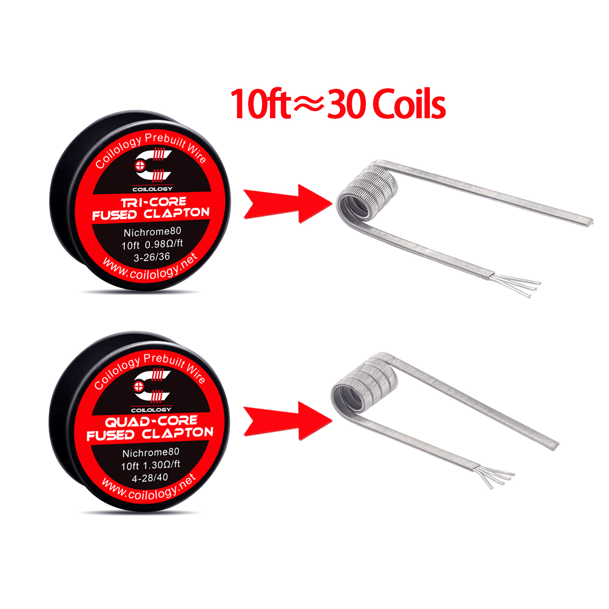 10ft Prebuilt wire Tricore/qua - đánh giá và giá Clapton Wire Pre Built