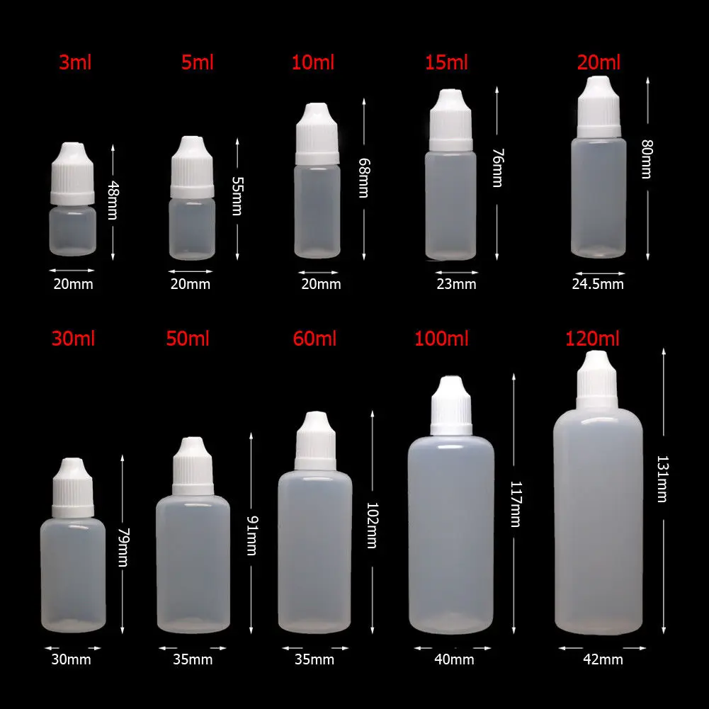 100Pcs/3/5/10/15/20/30/50/100/ - đánh giá và giá Juice Bottle Dropper