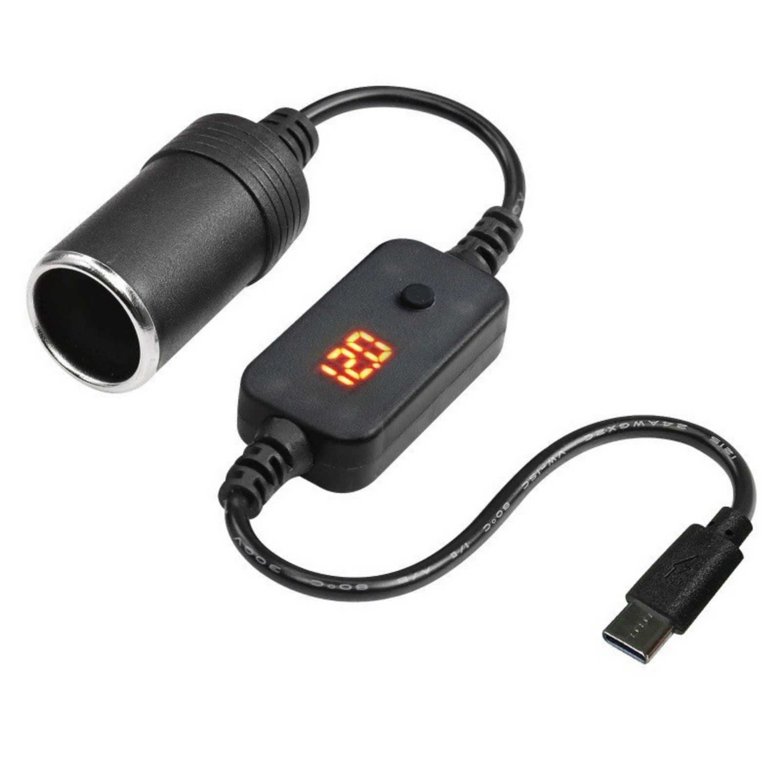1Pc USB-C to 12V Car Cigarette - đánh giá và giá Accessories Experts Vape