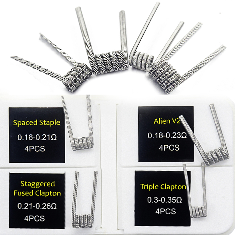 16pcs NI80 Fused Clapton Prebu - đánh giá và giá Clapton Wire Pre Built