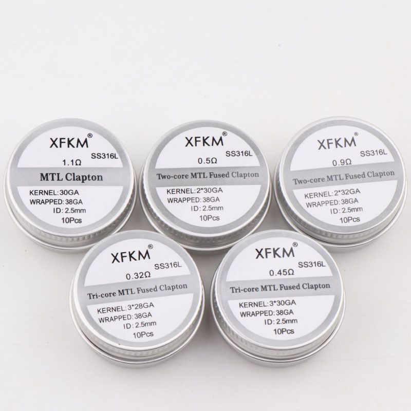 Mới XFKM 10 Cái/hộp NI80/A1/SS - đánh giá và giá Clapton Wire Pre Built